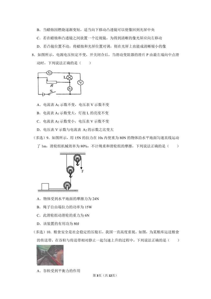 2023年辽宁省葫芦岛市兴城市中考物理二模试题（无答案）