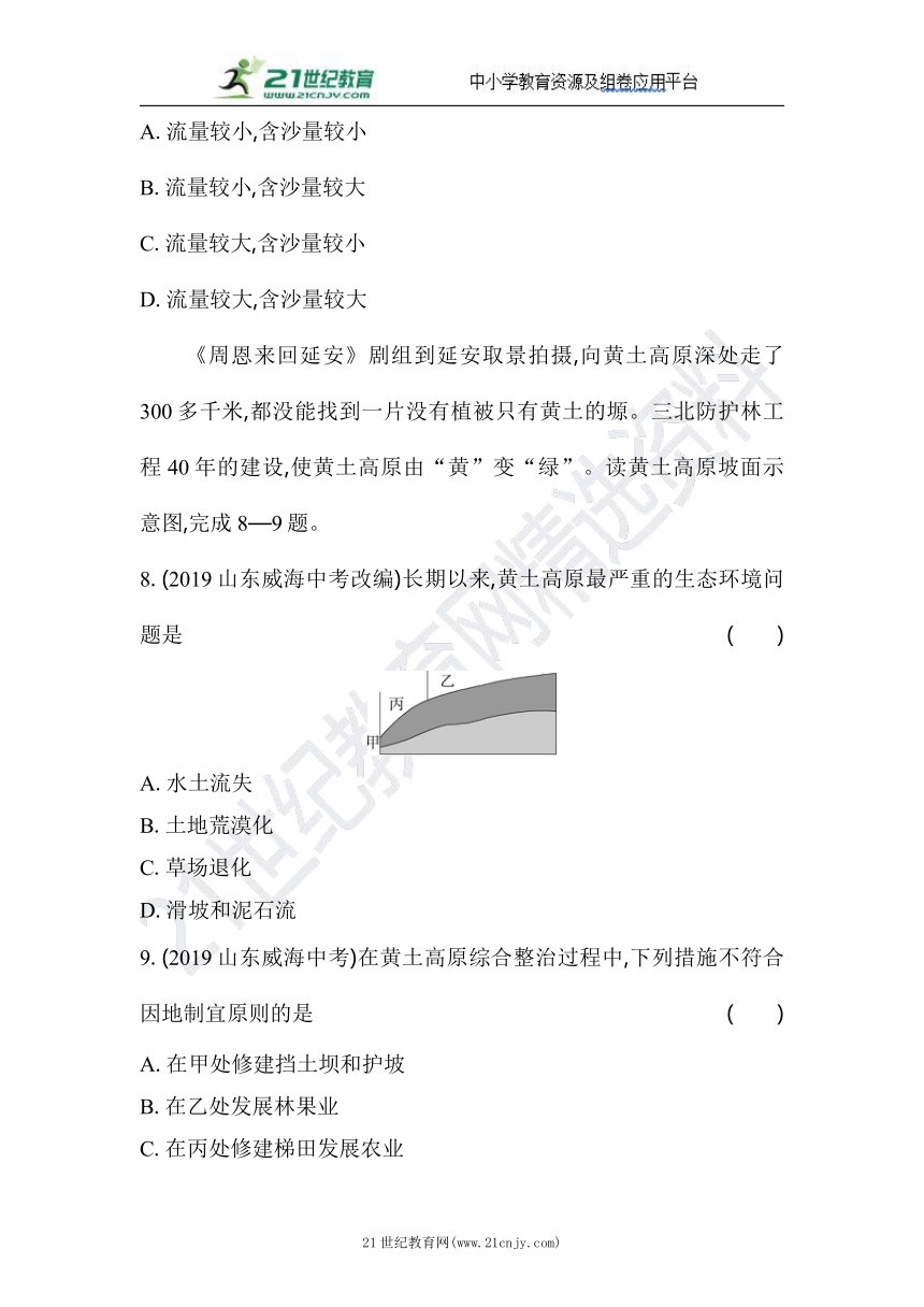 人教版地理八年级下册期末专项复习(一)  黄土高原的水土流失与综合治理（含答案解析）