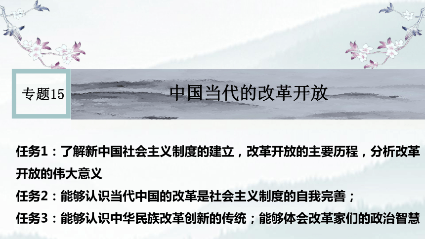 2023高考复习：中国当代的改革开放 课件（19张PPT）