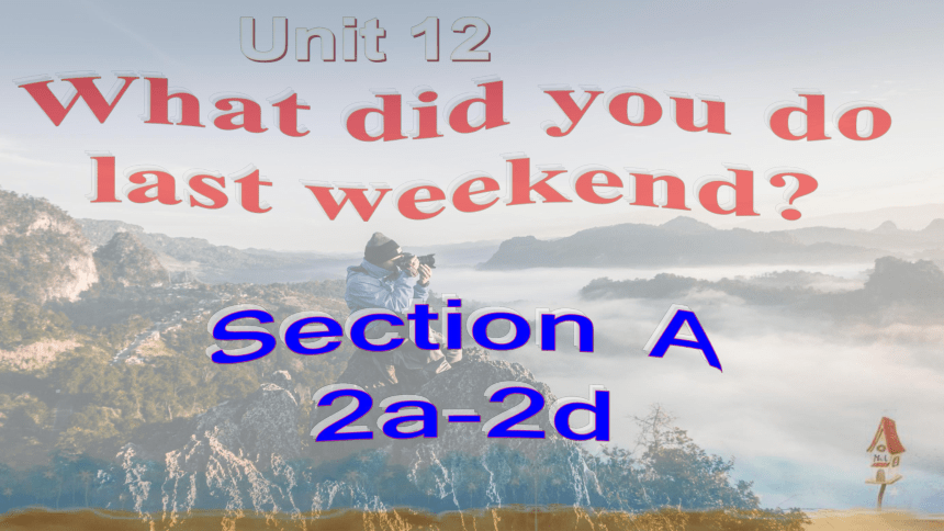 Unit 12 What Did You Do Last Week Section B 1a-1d 课件(共25张PPT，内嵌音频) 2022 ...