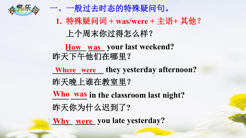 Unit 12 What did you do last weekend? Section A Grammar focus-3c 课件(共18张PPT)