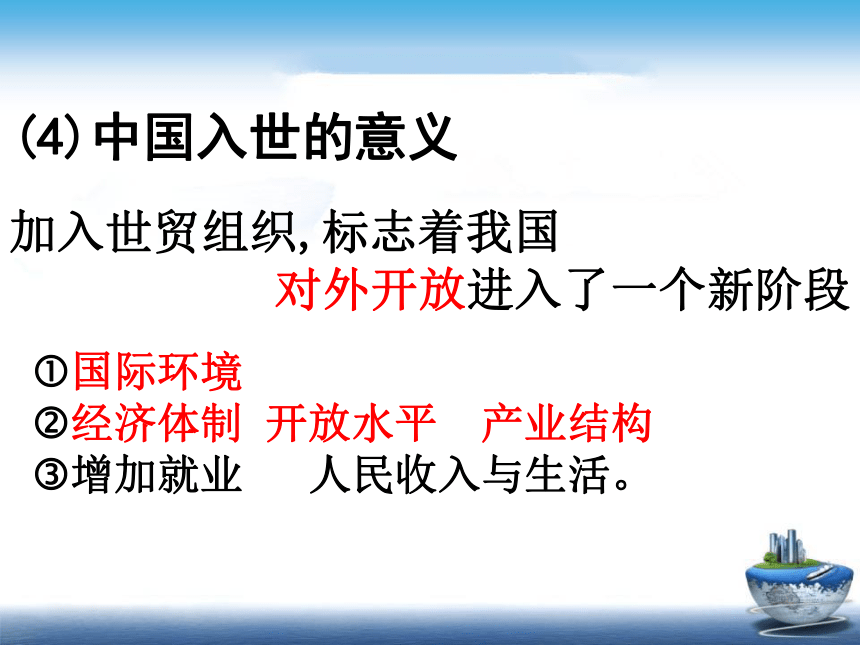 高中思想政治人教版（新课程标准）（必修1）积极参与国际竞争与合作(共23张PPT)