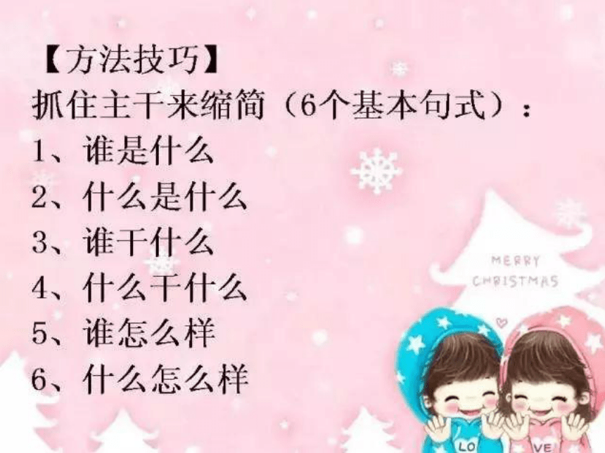 小升初的语文总复习 扩句、缩句专题课件（24张幻灯片）