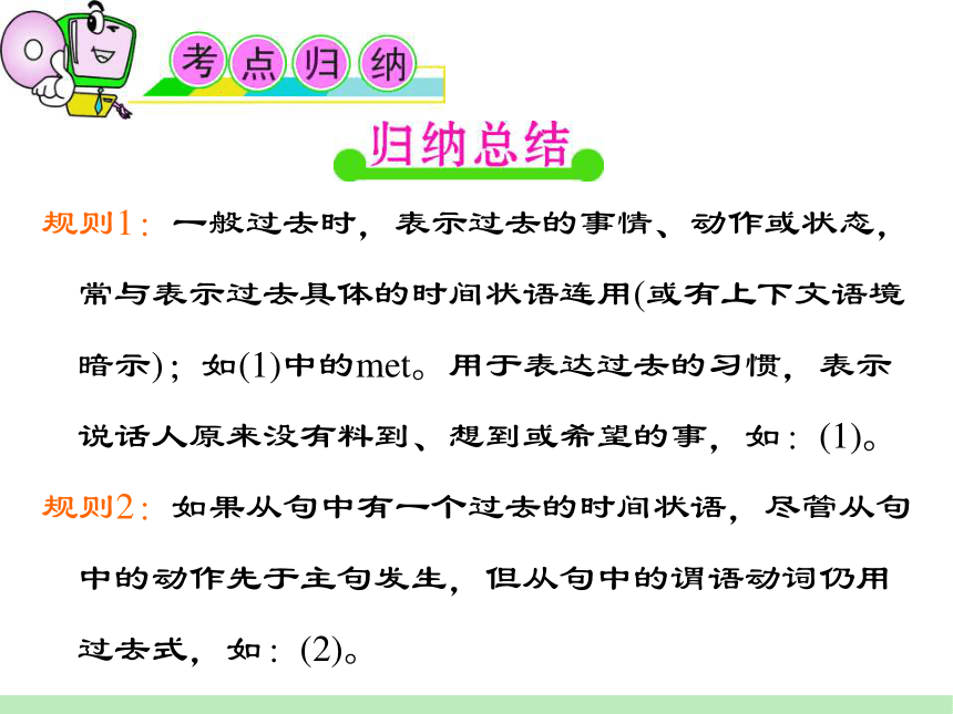 2024届高考英语总复习第二轮语法复习：考点5 动词的时态和语态课件(共40张PPT)