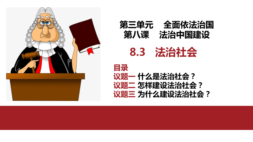 8.3 法治社会 课件（23张PPT）