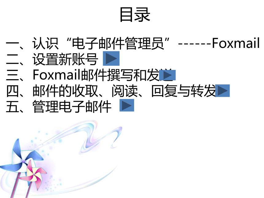 第四课 网络信使——Foxmail的账号设置及邮件管理 课件（共26张ppt）