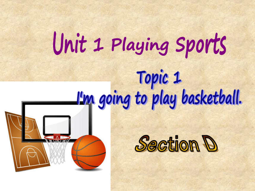Unit 1 Playing Sports Topic 1 I'm going to play basketball. Section D 课件(共22张PPT)
