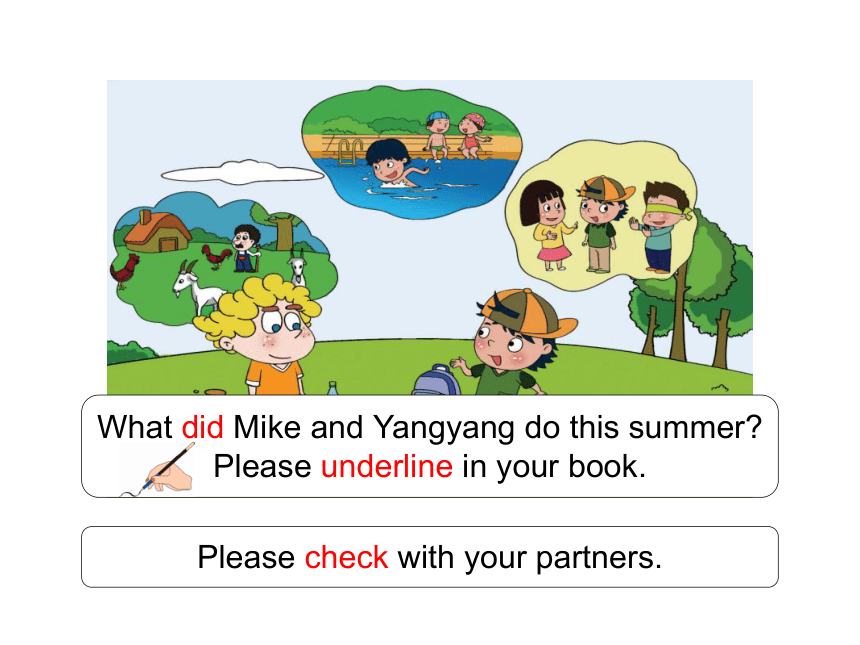 Unit 1 What did you do this summer？ Lesson 1 课件(共12张PPT)