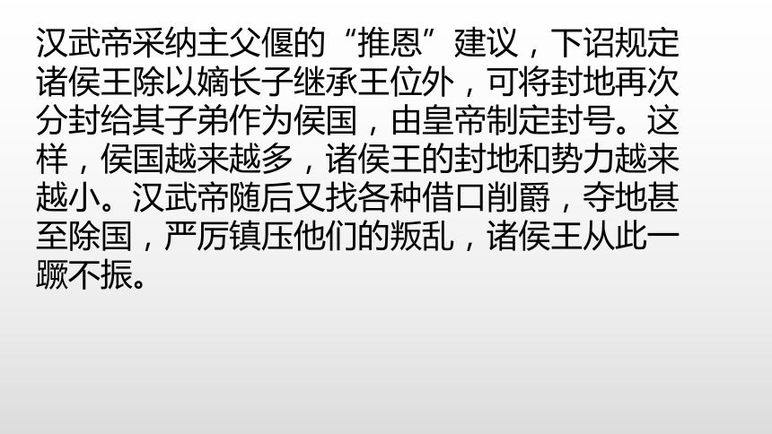 人教部编版七年级历史上册第12课汉武帝巩固大一统王朝课件(共28张PPT)