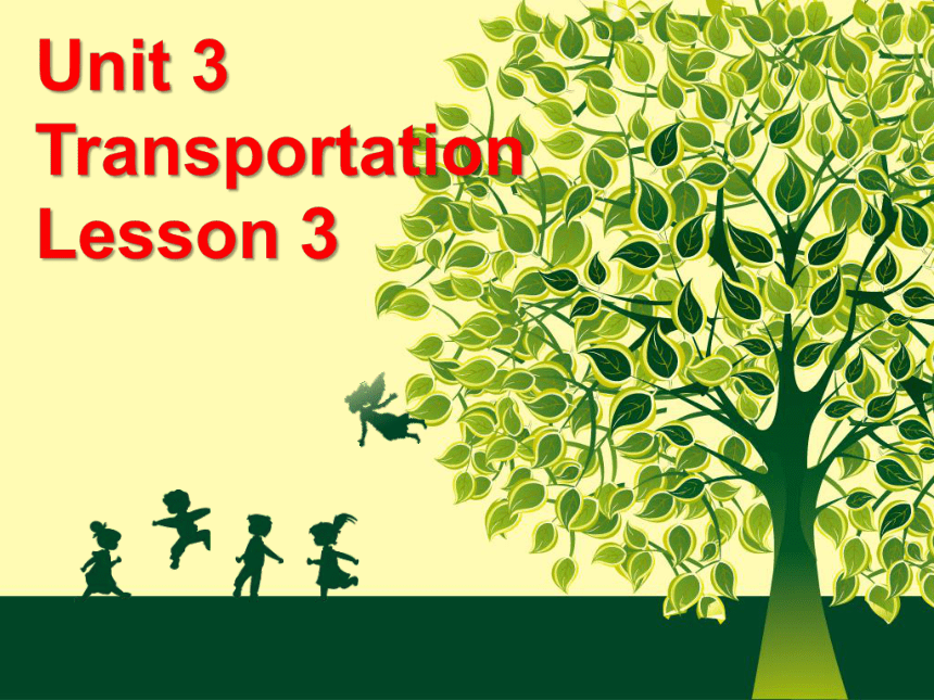 Unit 3 Transportation Lesson 3 课件