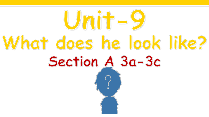 Unit 9 What does he look like Section A 3a-3c 课件
