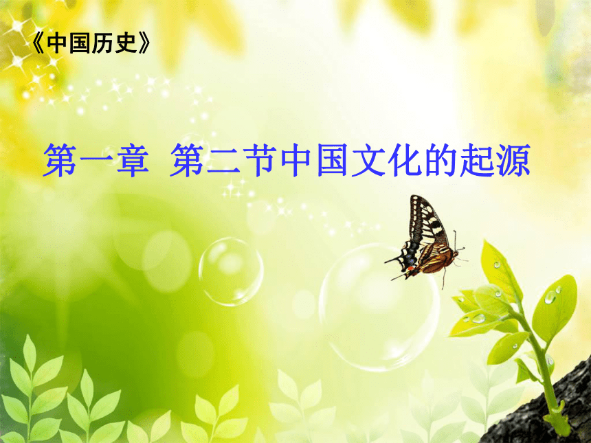 (中职)人教版中国历史全一册 1.2 中国文化的起源 说课课件（24张PPT）