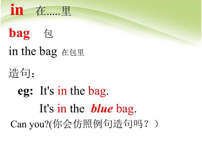 Unit 2 Where’s the cat课件   (共16张PPT)