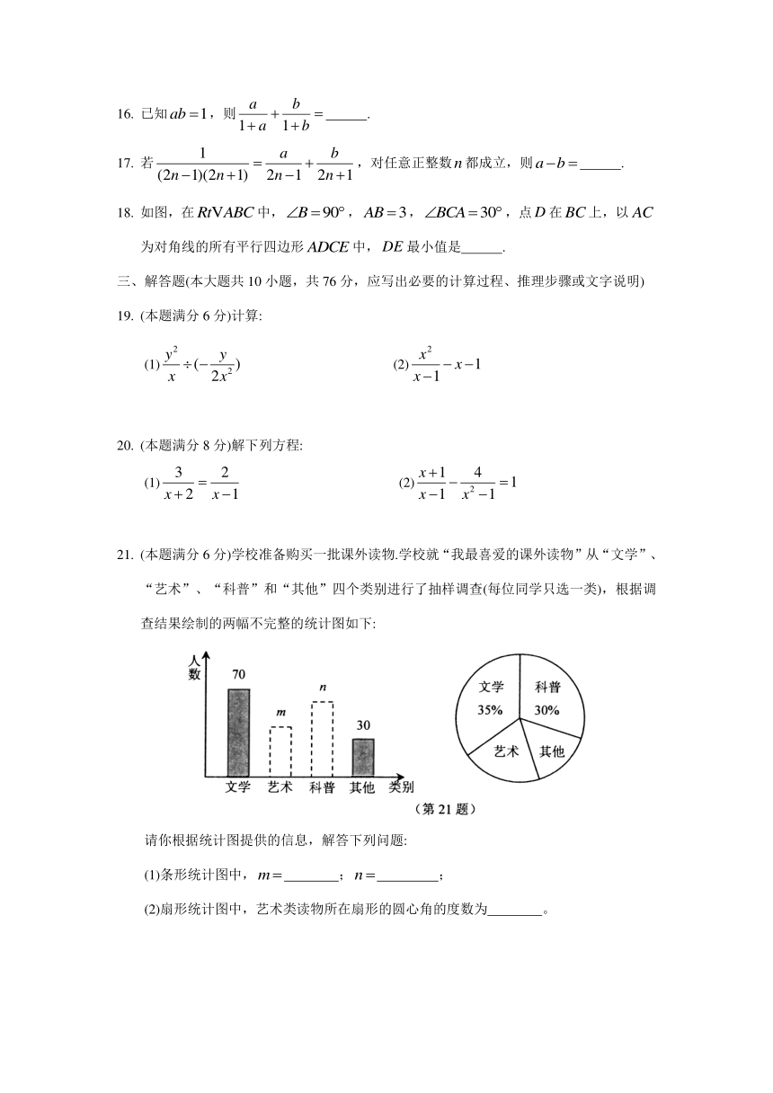 江苏省太仓市2016-2017学年八年级下学期期中教学质量调研测试数学试题（含答案）