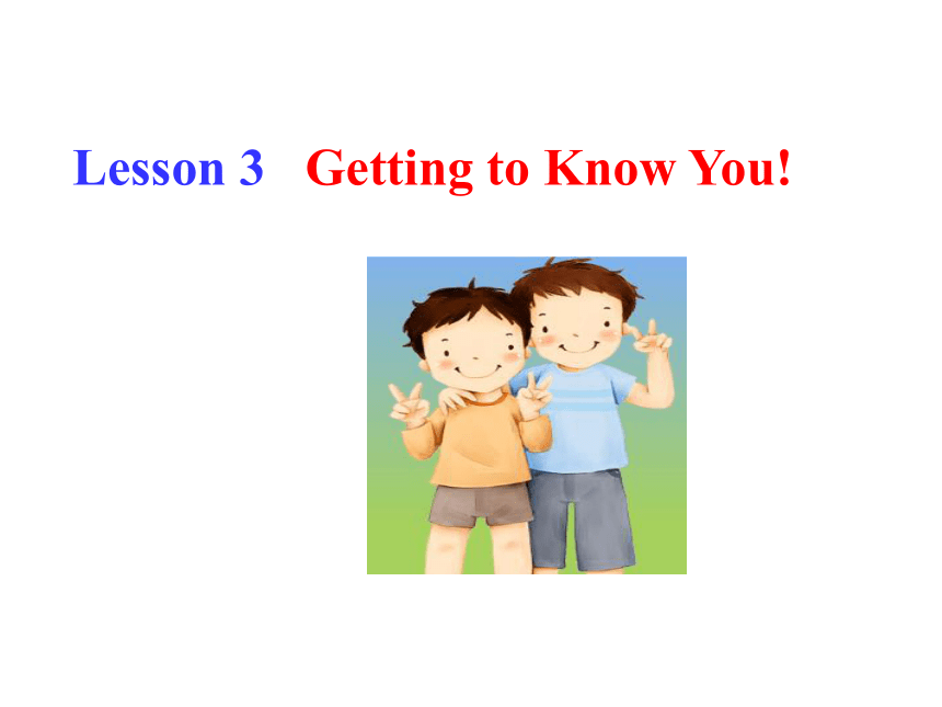 初中英语冀教版八年级上册Unit 1 Me and My Class Lesson 3 Getting to Know You! 课件（17张）