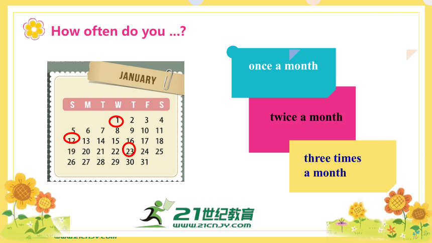 Unit2 SectionA 2a-2d课件+内嵌音视频（新目标八年级上册Unit 2 How often do you exercise?）