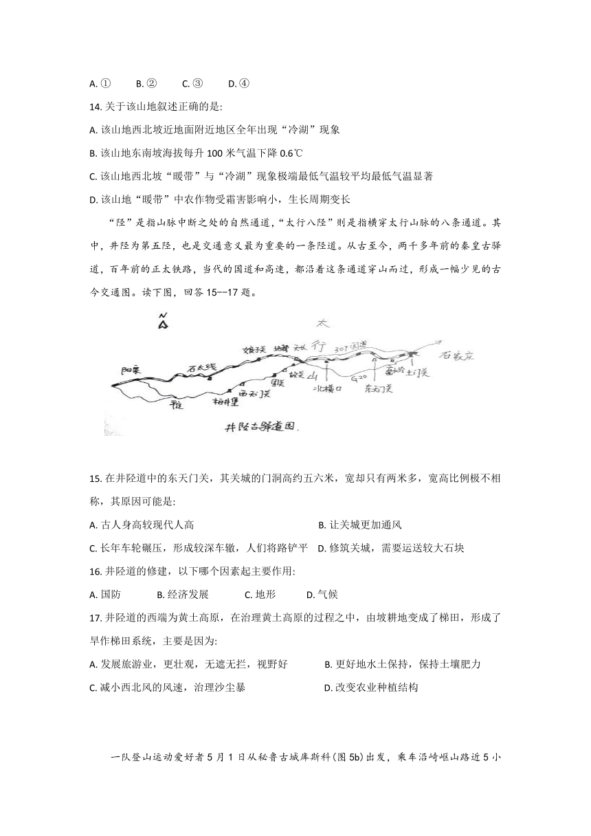 辽宁省六校协作体2019届高三上学期期初联考地理试题