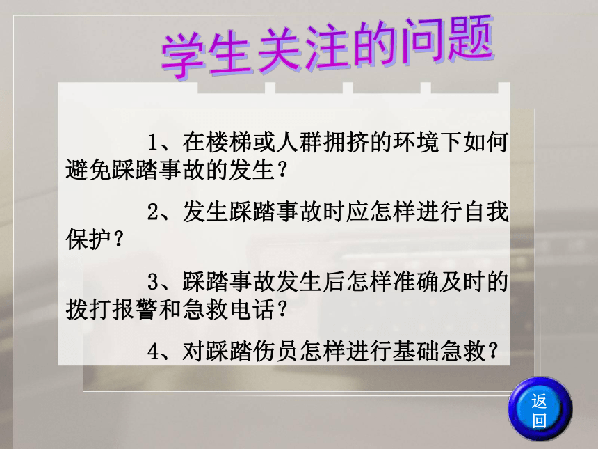 校园安全教育之—— 踩踏事故的预防及应对课件