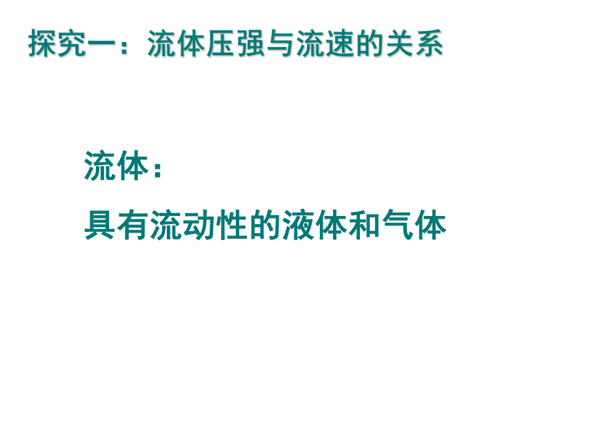 人教版初中物理八年级下册第九章第四节9.4《流体压强与流速的关系》课件  (26张)