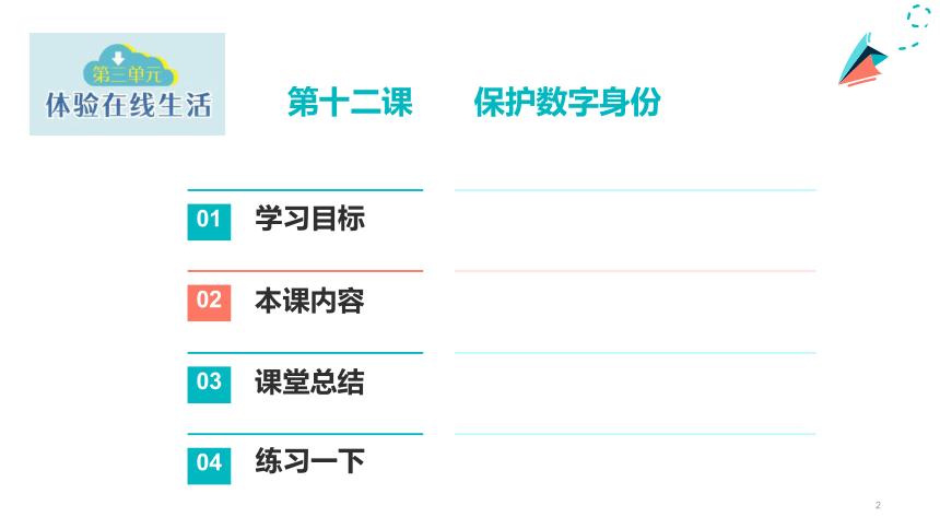 第12课 保护数字身份 课件(共18张PPT 内嵌视频) 浙教版（2023）信息科技三年级上册