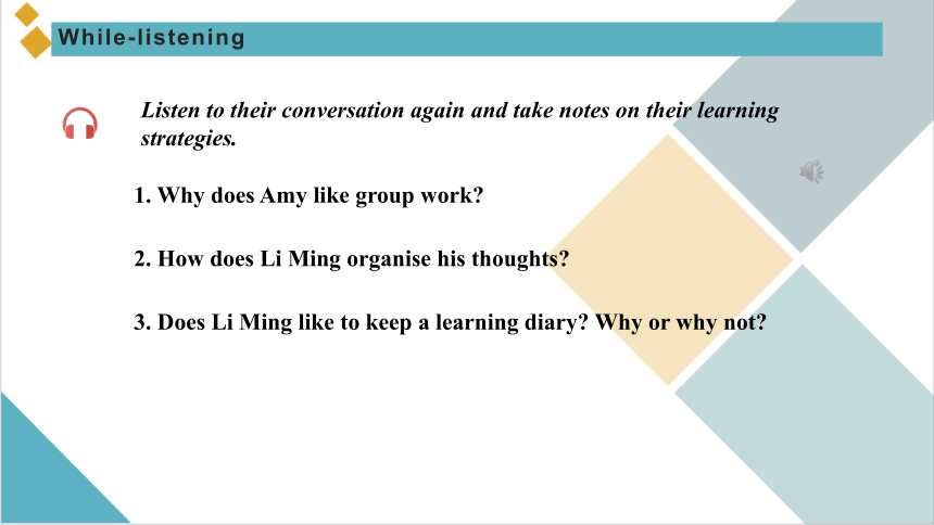 人教版（2019）必修 第一册Welcome unit Listening and Talking  listening and talking & writing课件(共24张PPT)