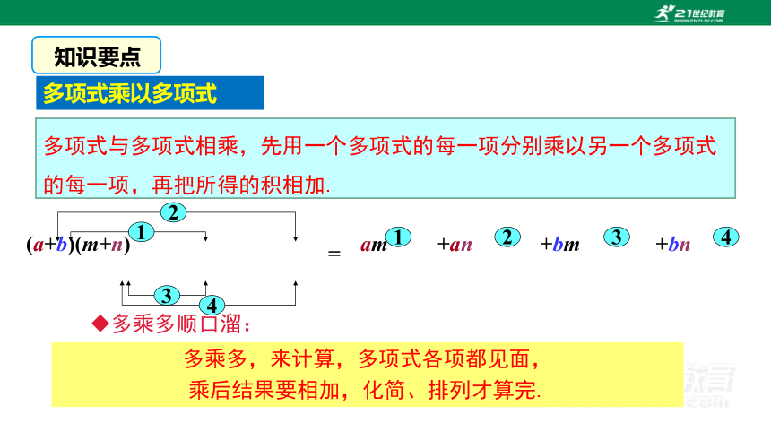 14.1.4.2 多项式与多项式相乘 课件(共28张PPT)