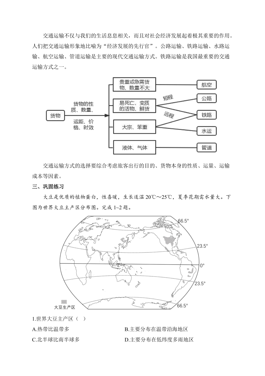 第四章 中国的主要产业——2023-2024学年地理湘教版八年级上册单元思维强化（含解析）