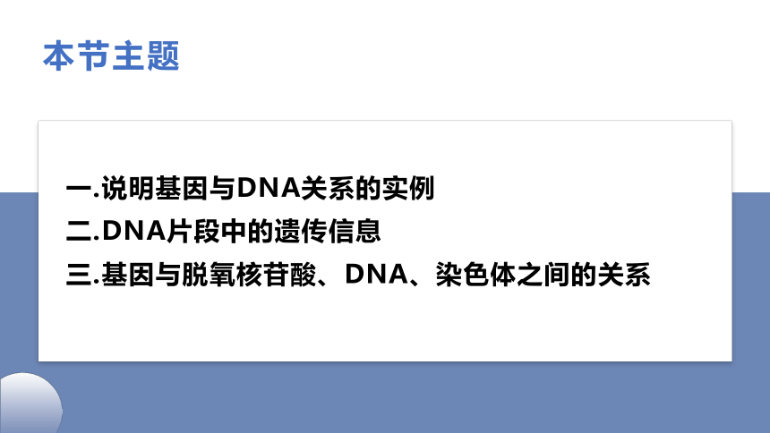 生物人教版（2019）必修2 3.4基因是通常是有遗传效应的DNA片段 课件（共22张ppt）
