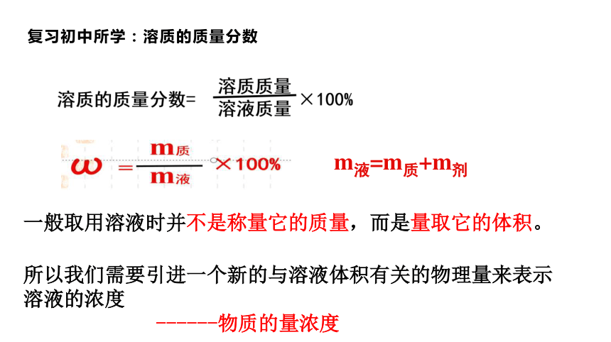 2.3.4 物质的量浓度  课件（14张PPT）人教版（2019）必修第一册