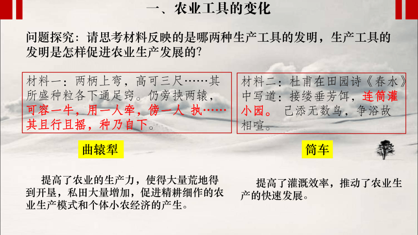 第4课 古代生产工具与劳作 课件(共41张PPT)--2023-2024学年高二历史统编版（2019）选择性必修2经济与社会生活