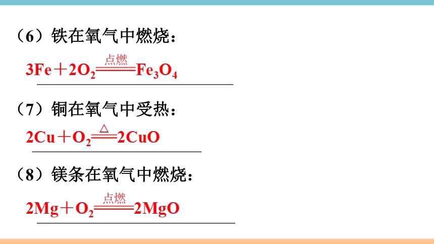备考2024中考化学一轮复习——专题2 教材化学方程式分类默写（1） （贵州专用）