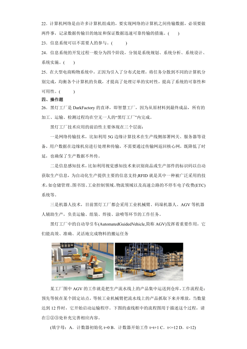 第一单元 走进“全新”信息社会 单元测试（含答案）-2023—2024学年沪科版（2019）高中信息技术必修2