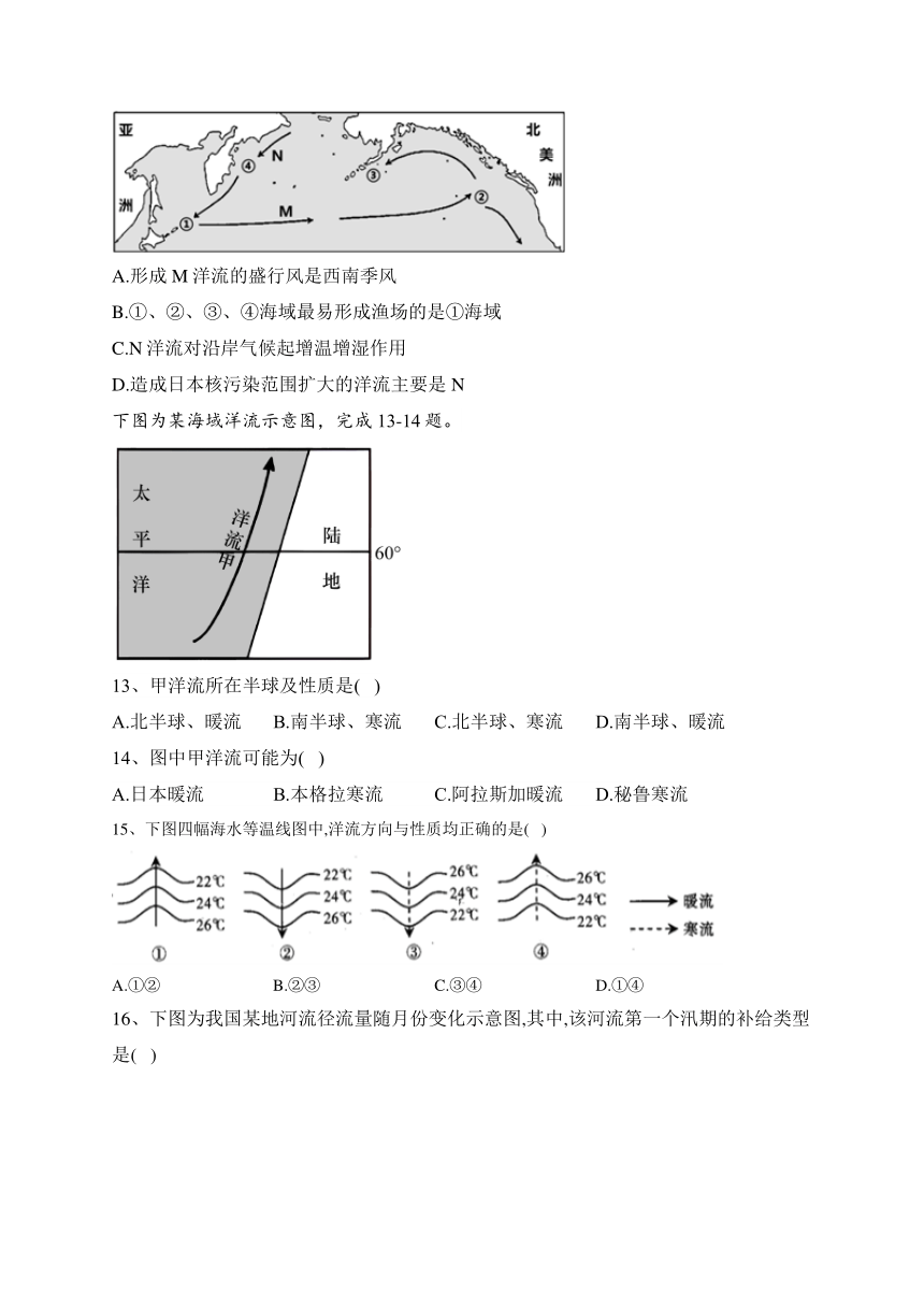 吉林省松原市前郭蒙中2023-2024学年高二上学期11月期中考试地理试题（含解析）