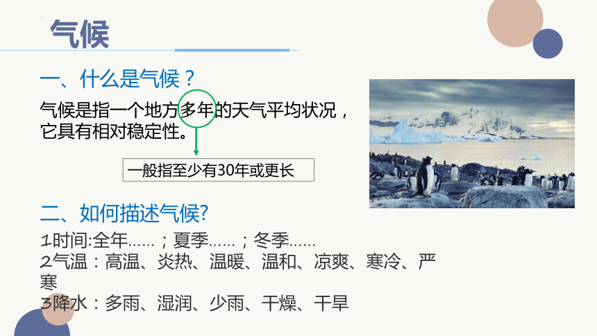 4.1《天气和气候》课件(共23张PPT) 湘教版地理七年级上册