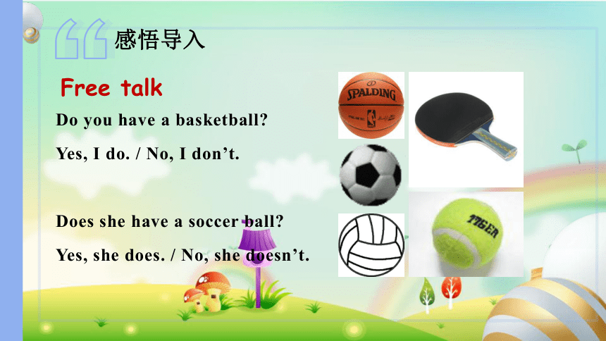 Unit 5 Do you have a soccer ball? Grammar-3c 课件(共22张PPT)人教版英语七年级上册