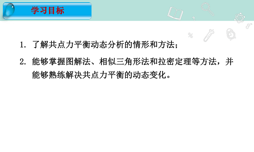 物理人教版（2019）必修第一册3.5共点力的平衡专题  共点力平衡的动态分析（共15张ppt）