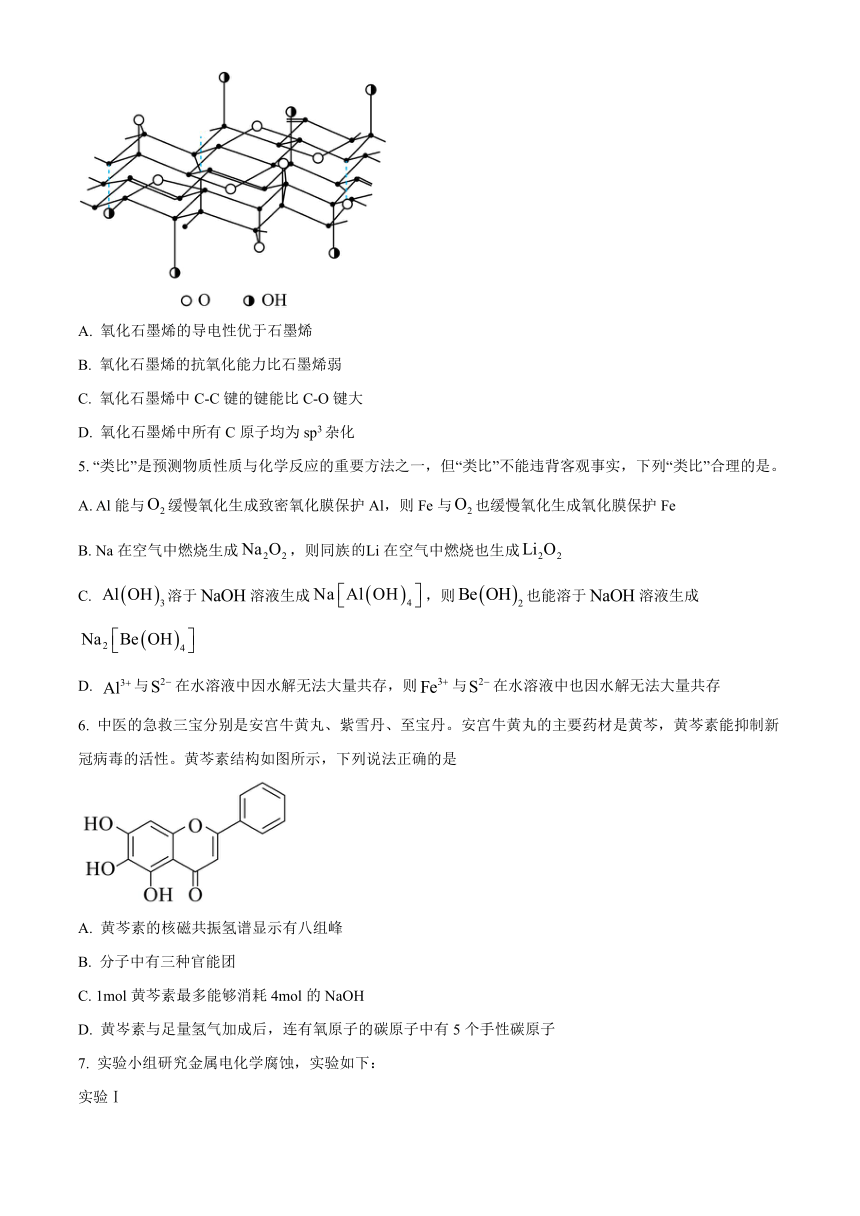 山东省滨州市2023-2024学年高三上学期11月期中考试化学试题（含解析）