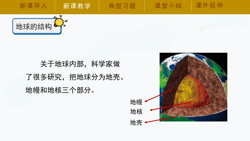 湘科版（2017秋）五年级上册3.4 地球的内部 课件（35张PPT）
