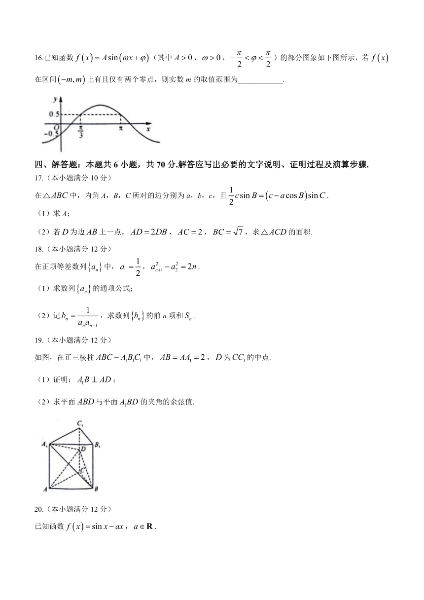 河北省保定市唐县第一高级中学2023-2024学年高三上学期11月期中调研数学试题（含解析）