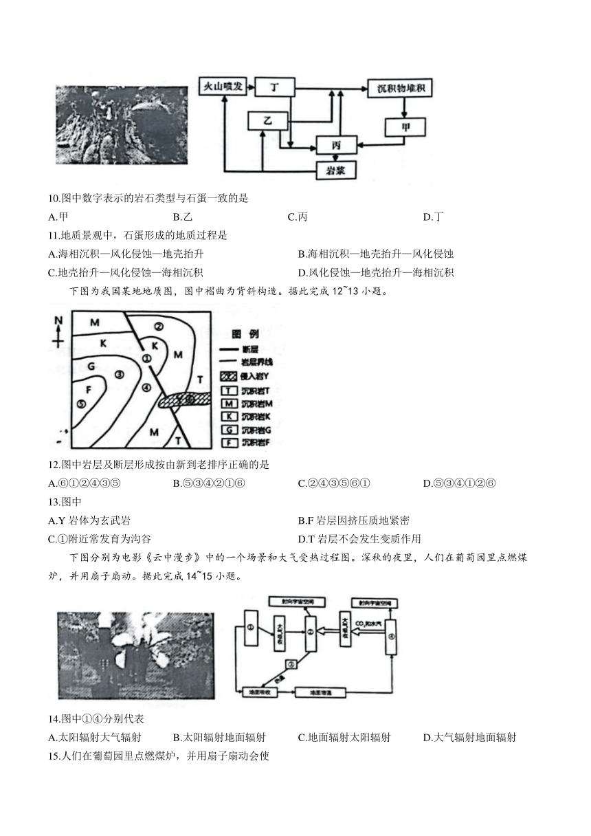 山东省青岛市莱西市2023-2024学年高一上学期11月期中考试地理试题（含答案）