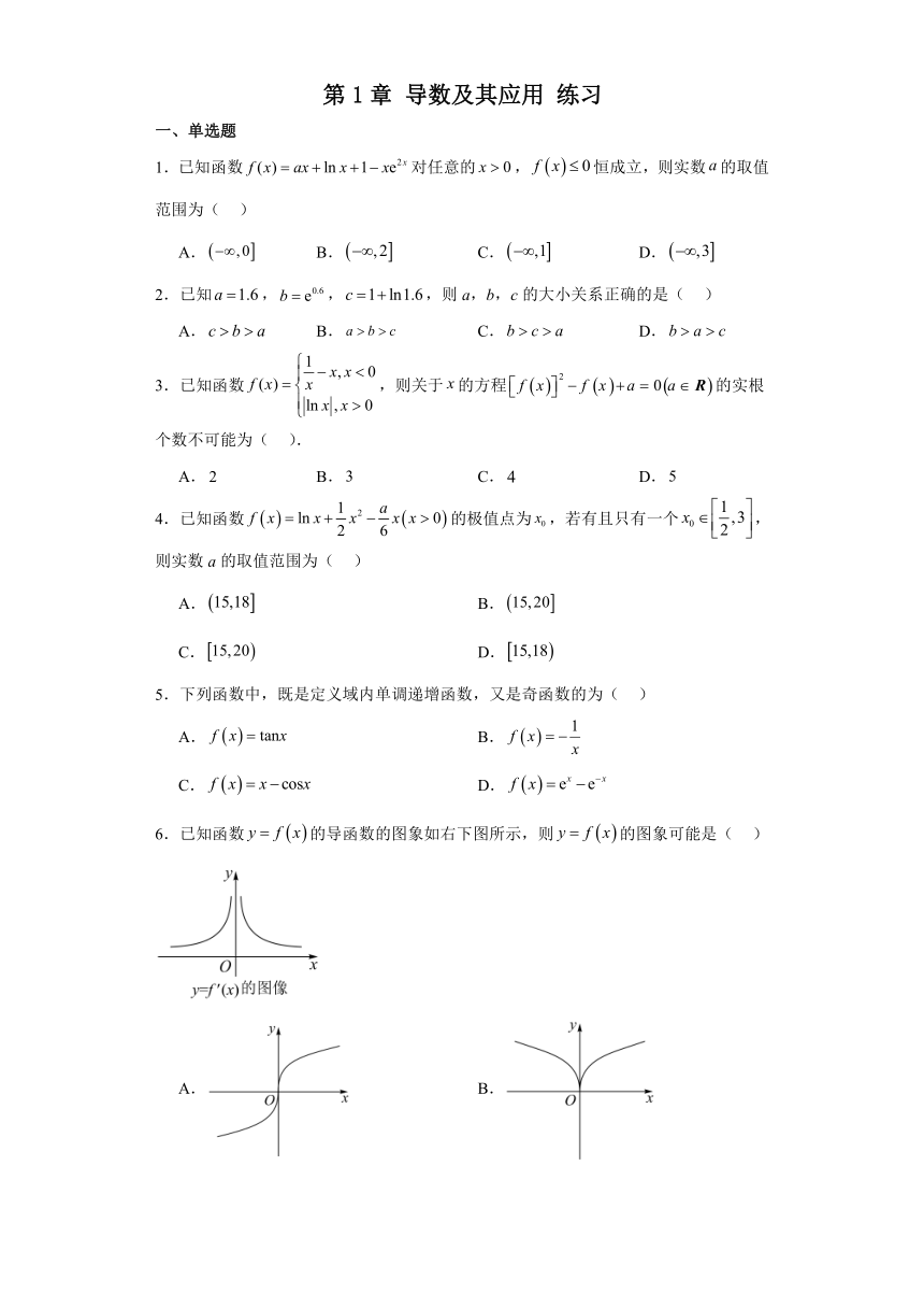 第1章 导数及其应用 练习（含解析）