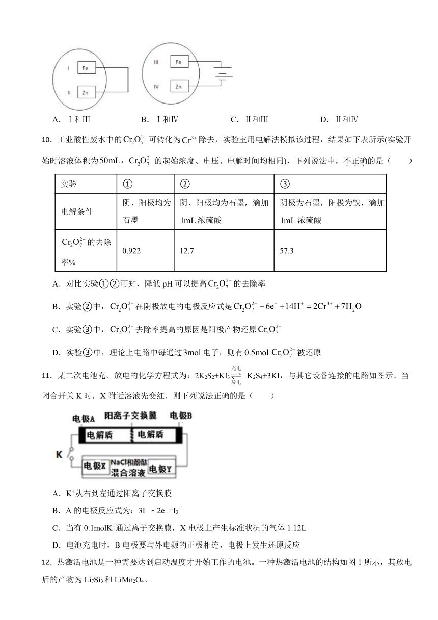 1.3 电能转化为化学能——电解 同步练习题（含解析）  2023-2024学年高二上学期化学鲁科版（2019）选择性必修1