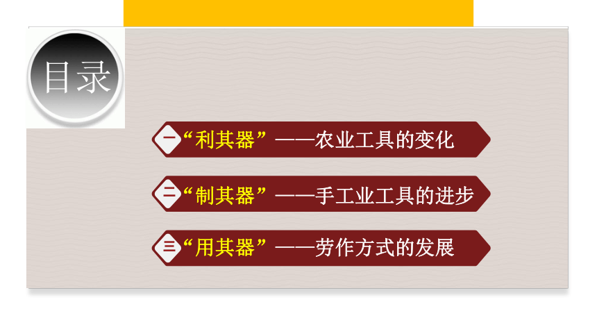 第4课 古代生产工具与劳作 课件(共41张PPT)--2023-2024学年高二历史统编版（2019）选择性必修2经济与社会生活