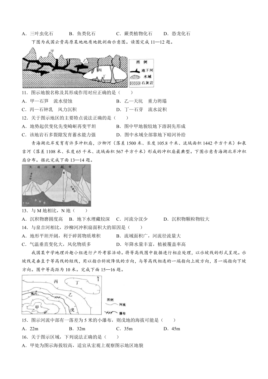 河南省信阳市2023-2024学年高一上学期期中考试地理试题（含答案）