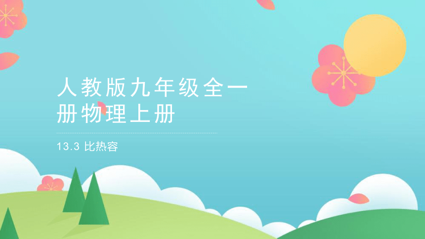 2023-2024学年人教版九年级全一册物理13.3比热容课件(共21张PPT)