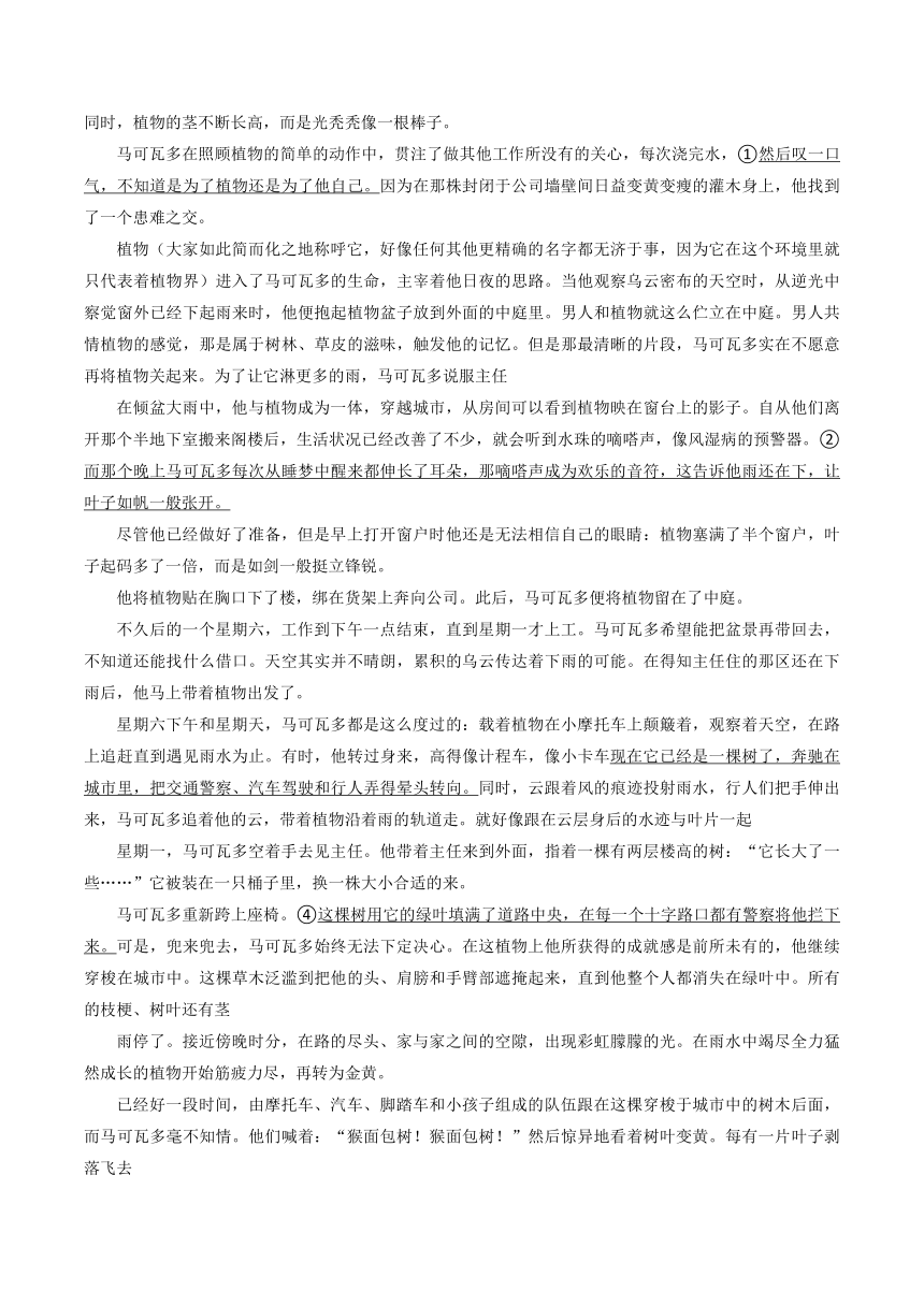 湖北省武汉市部分重点中学2023-2024学年高二上学期期中语文试卷（解析版）