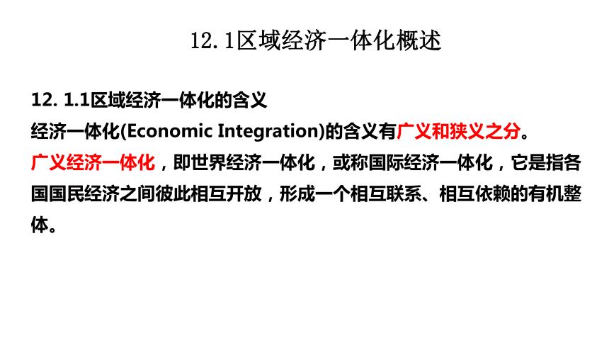 第十二章  区域经济一体化 课件（共44张PPT）- 《国际贸易基础》同步教学（苏州大学·2022）