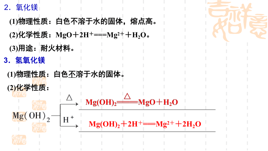 2024届高考化学一轮复习  课件：第4章第14讲  镁、铝、铜 课件(共31张PPT)