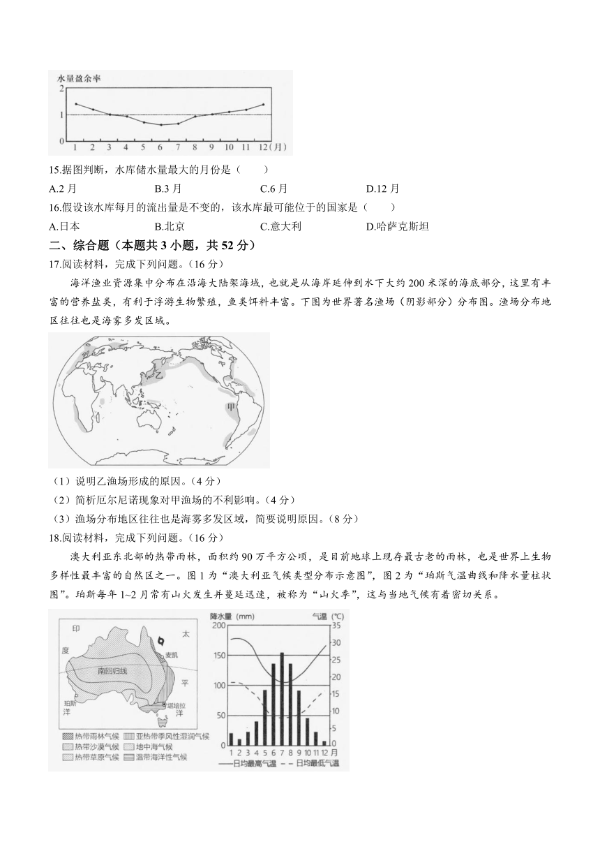 广东省揭阳市揭东区2023-2024学年高二上学期期中考试地理试题（解析版）