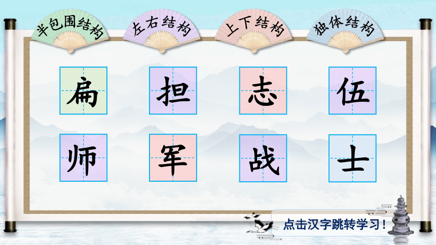 16 朱德的扁担 生字讲解(共10张PPT)